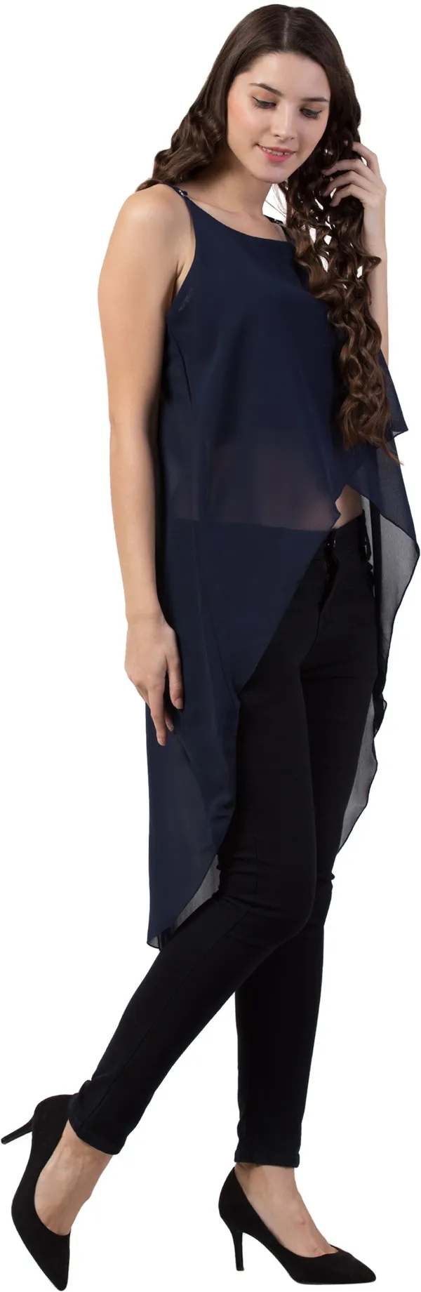 Casual_Sleeveless_Solid_Women_Dark_Blue_Top